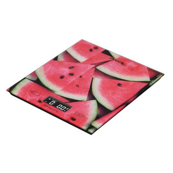 Ваги кухонні Ardesto SCK-893WATERMELON, скло, максимальна вага 5 кг, крок зважування 1г - 2