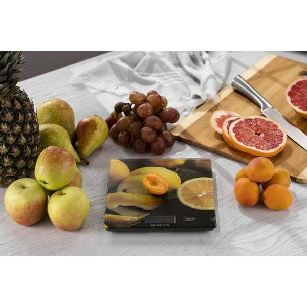 Ваги кухонні Ardesto SCK-893LEMON, скло, максимальна вага 5 кг, крок зважування 1г - 7