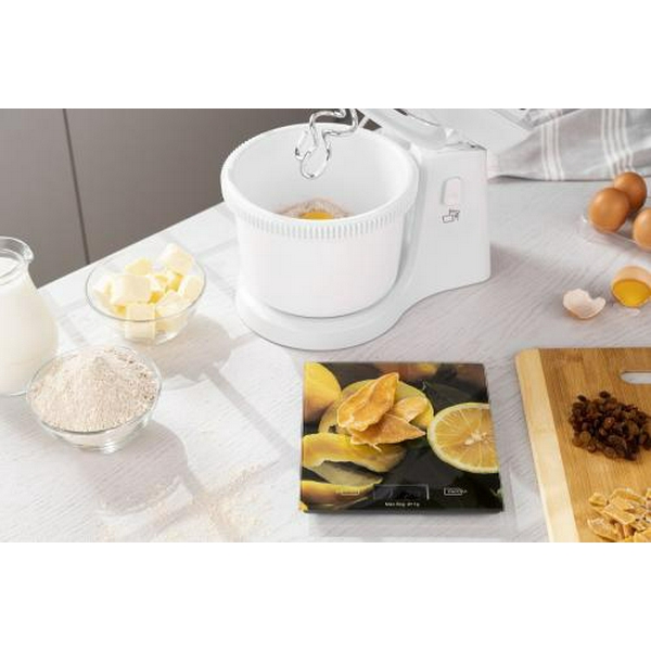 Ваги кухонні Ardesto SCK-893LEMON, скло, максимальна вага 5 кг, крок зважування 1г - 8