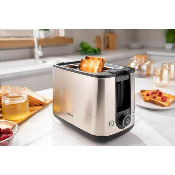 Тостер Ardesto T-K200, Steel, 800W, 2 тости, 2 відділення, 7 режимів підсмажування, нержавіюча сталь - 6
