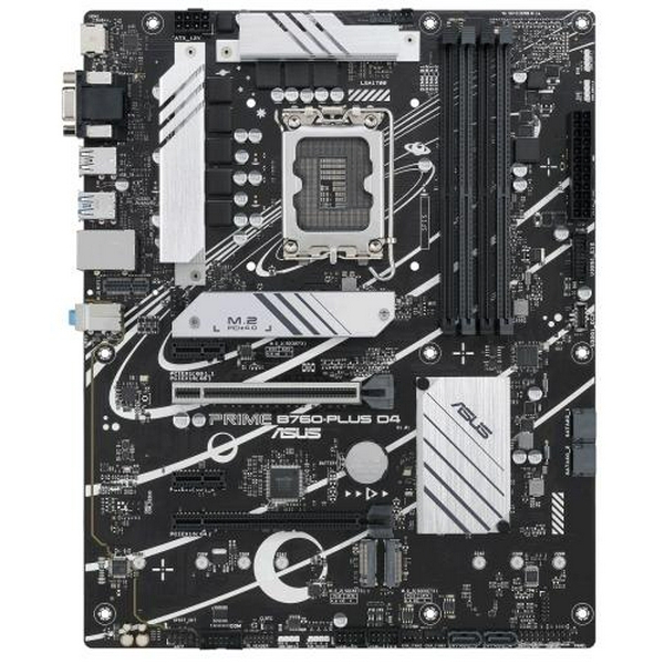 Материнська плата LGA1700, Asus PRIME B760-PLUS D4, B760, 4xDDR4, Int.Video(CPU), 4xSATA3, 3xM.2, 1xPCI-E 16x 5.0, 1xPCI-E 16x 4.0, 2xPCI-E 1x 3.0, 1xM.2 (Key E), Realtek 7.1, Realtek 2.5Gb, 6xUSB3.2/4xUSB2.0, VGA/HDMI/DP, ATX - 2