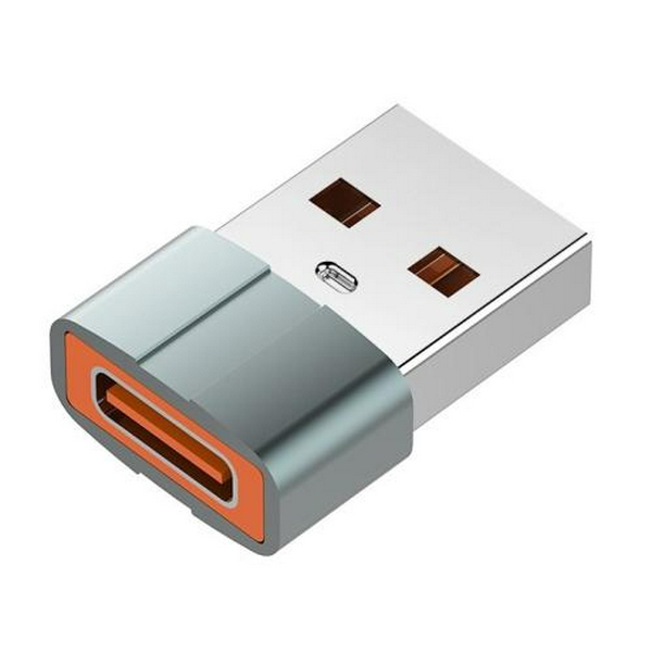 Перехідник Type-C (F) - USB 2.0 (M), Grey, ColorWay (CW-AD-CA)