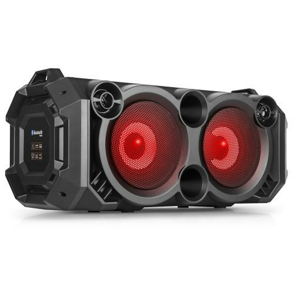 Колонка портативна 2.0 REAL-EL X-751 Black, 2 x 18 Вт, пластиковий корпус, Bluetooth, MicroSD / USB, живлення від акумулятора, 4000 мА * год, керування збоку