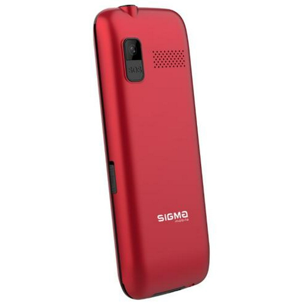 Мобільний телефон Sigma mobile Comfort 50 Grace, Red, "бабусефон", 2 Mini-SIM, дисплей 2.8" кольоровий (320x240), моноблок, МТ6261D, підтримка microSD (max 32GB), FM-радіо, ліхтарик, BT, Cam 0.3Mp, 1700 mAh - 4
