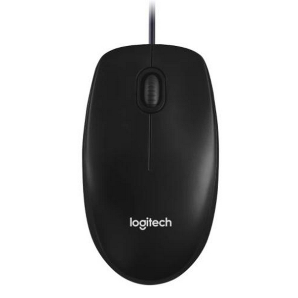 Миша Logitech M100, Black, USB, оптична, 1000 dpi, 3 кнопки, 1.8 м (910-006652) - 2