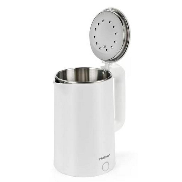 Електрочайник Holmer HKS-212S, White, 1500 Вт, 1.8 л, дисковий, пластик/нержавіюча сталь, подвійні стінки, блокування включення без води - 7