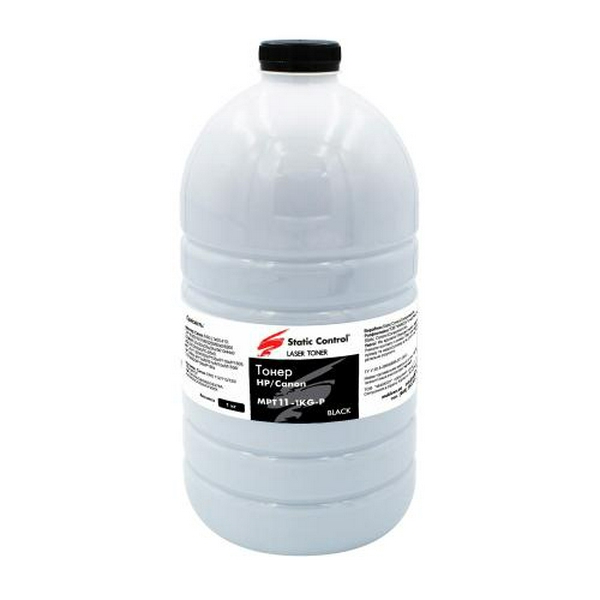 Тонер HP Universal 1200/1300/2100/2200/4200/4300/5000/9000, P2035/2055/3015, 1 кг, Static Control (MPT11-1KG-P)
