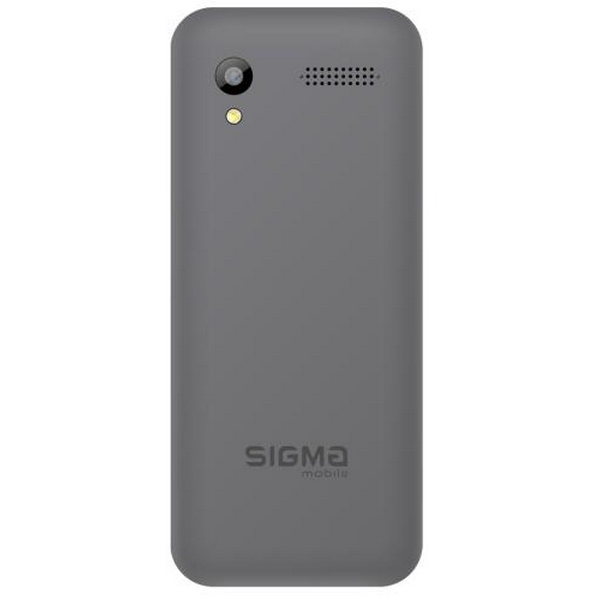 Мобільний телефон Sigma mobile X-style 31 Power TYPE-C, Grey, 2 Mini-SIM, дисплей 2.8" кольоровий (240x320), моноблок, MediaTek MT6261, підтримка microSD (max 32GB), FM, BT, Cam 0.3Mp, 3100 mAh - 3