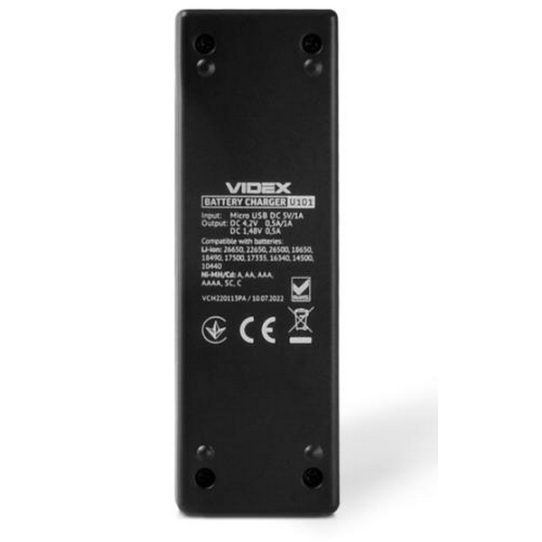 Зарядний пристрій Videx VCH-U101, Black - 6