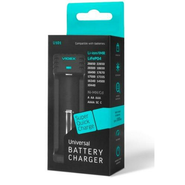 Зарядний пристрій Videx VCH-U101, Black - 7