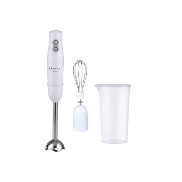Блендер Liberton LHB-0300, White, занурювальний, 600W, турборежим, вінчик, мірна склянка 600мл