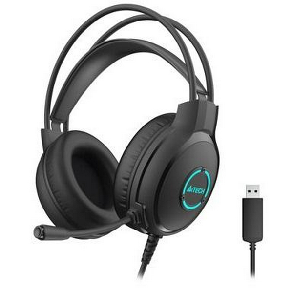 Навушники A4Tech Fstyler FH300U Black, мікрофон, USB, накладні, кабель 2.0 м