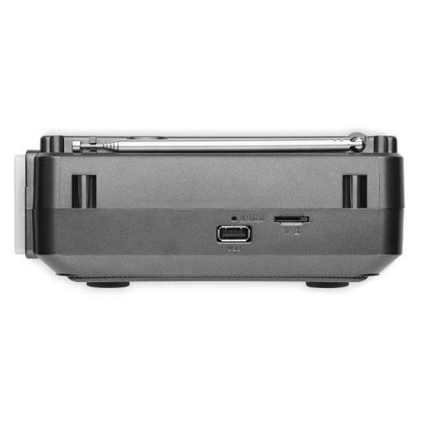 Радіоприймач 1.0 Real-El X-525 Grey, 3 Вт, пластиковий корпус, FM/AM/SW, USB, SD/microSD, акумулятор, ліхтарик - 4