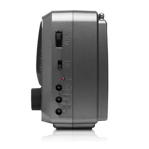 Радіоприймач 1.0 Real-El X-525 Grey, 3 Вт, пластиковий корпус, FM/AM/SW, USB, SD/microSD, акумулятор, ліхтарик - 6