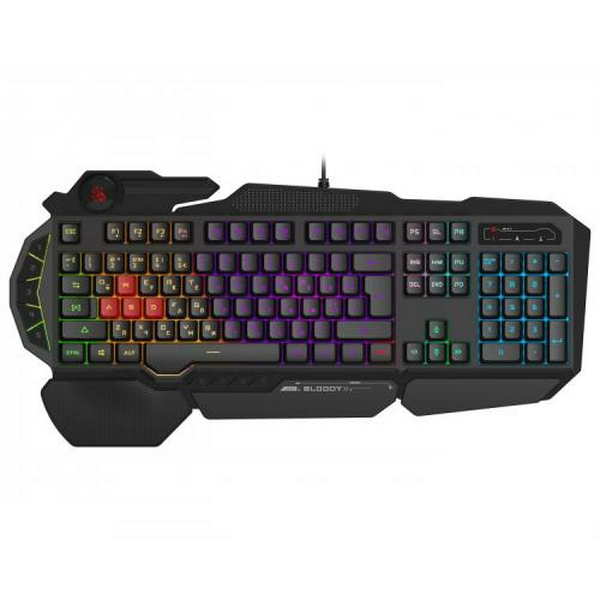 Клавіатура Bloody B310N Black, USB, ігрова, неонове підсвічування, ефекти "дихання"