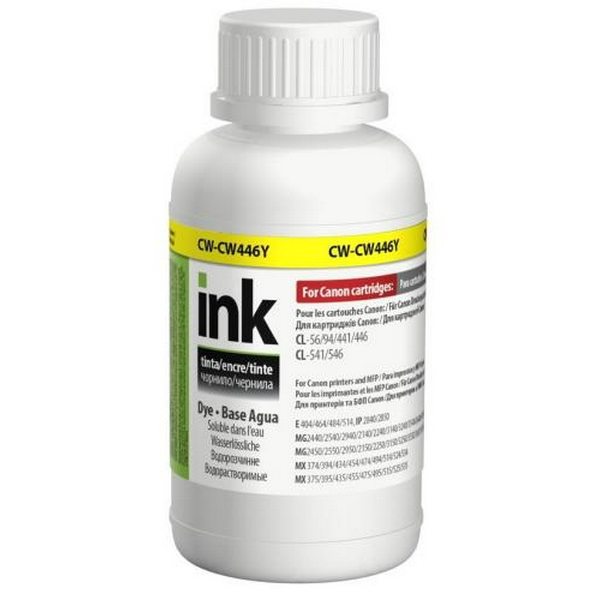 Чорнило ColorWay Canon CL-56/94/441/446/461/541/546/561, Yellow, 200 мл, водорозчинне (CW-CW446Y02)