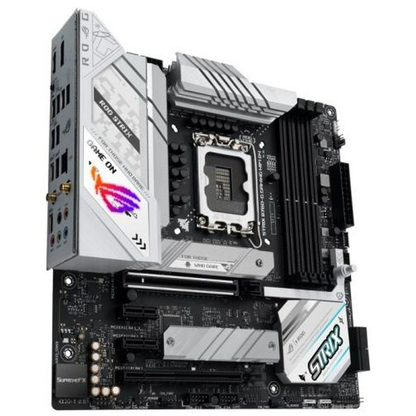 Материнська плата LGA1700, Asus ROG STRIX B760-G GAMING WIFI, B760, 4xDDR5, Int.Video(CPU), 4xSATA3, 2xM.2, 1xPCI-E 16x 5.0, 1xPCI-E 16x 4.0, 2xPCI-E 1x 4.0, S1220A, Intel 2.5Gb, WiFi 6, Bluetooth 5.3, 7xUSB3.2/6xUSB2.0, HDMI/DP, ATX - 4