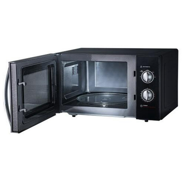 Мікрохвильова піч Liberton LMW-2380M Black, 800W, 23 л, 5 рівнів потужності, керування поворотним перемикачем, діаметр поворотного столу 27 см - 3