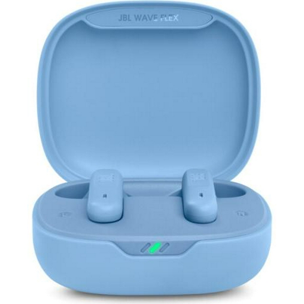 Навушники JBL Wave Flex, Blue, Bluetooth, мікрофон, чохол з функцією зарядки (JBLWFLEXBLU) - 2