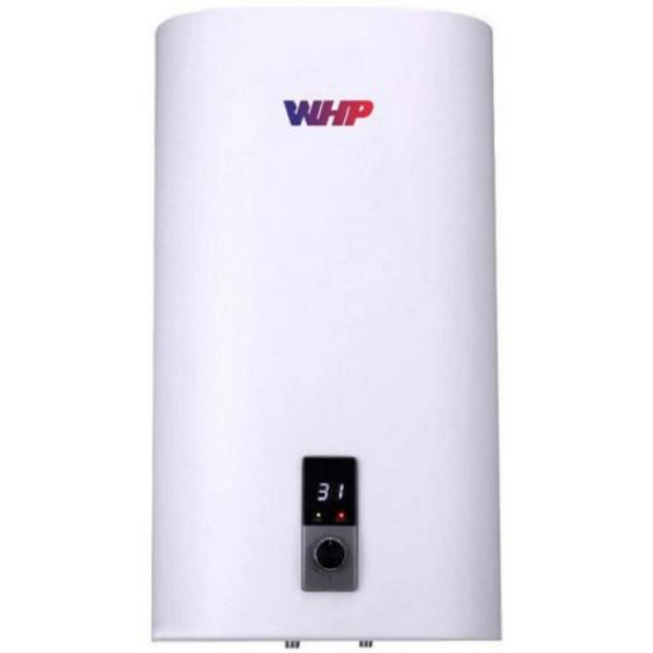 Водонагрівач WHP Flat WHP-F 100, 2000W (2х1000), 100л, вертикальний, механічний термостат з дисплеєм, відкритий мідний тен, емальований бак, індикатор температури, 1155х530х280мм