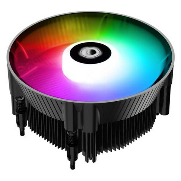 Кулер для процесора ID-Cooling DK-07A Rainbow, алюміній, 1x120 мм RGB, для AMD: AM5/AM4, 120х120х60 мм, 4-pin PWM, гідродинамічний підшипник, до 125 Вт