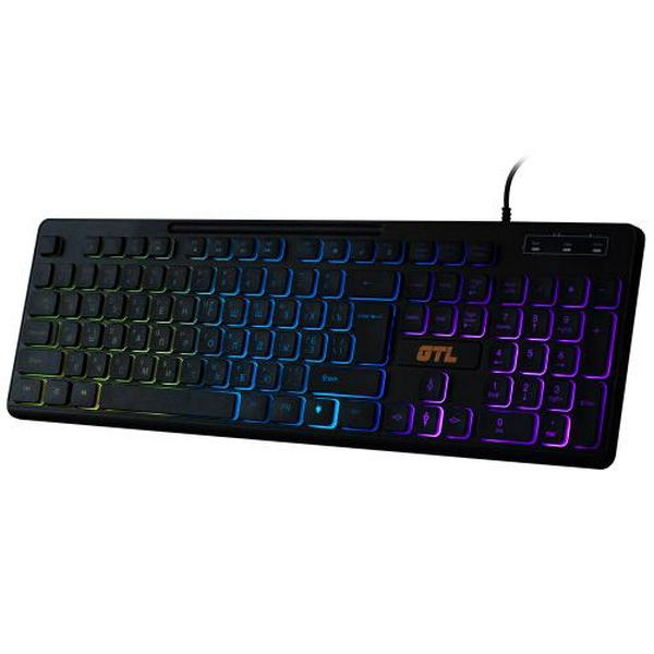 Клавіатура GTL KB7269-5-1 Gaming Black, USB, RGB підсвічування - 2