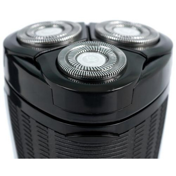 Електробритва Новий Харків НХ-8504 Фаворит+ Blue, 3W, роторна, сухе гоління, 3 головки для гоління, подвійні леза, плаваюча конструкція ножів, повторение контуров лица, живлення мережа/акумулятор, індикатор роботи/включення, тример для скронь - 3