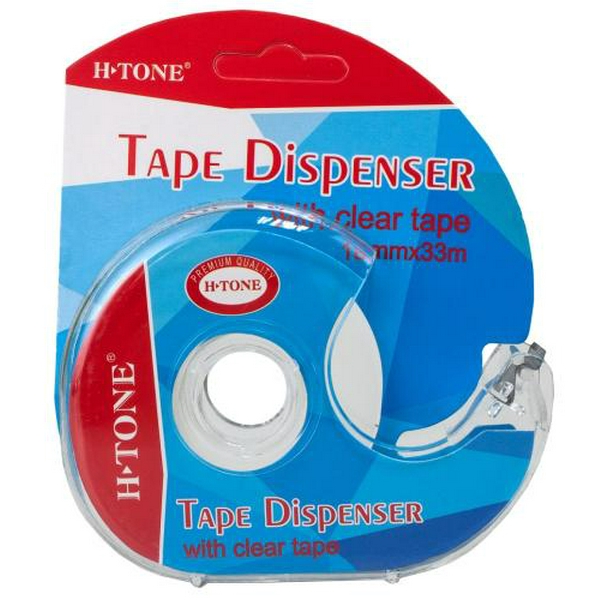 Скотч канцелярський, 18 мм х 33 м, в диспенсері, H-Tone (JJ40503) - 2