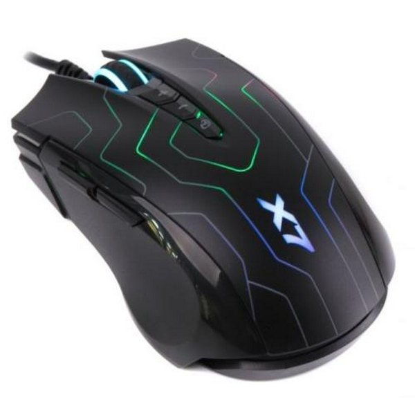 Миша A4Tech X89 Game Oscar Neon mouse Black, Optical, USB, 2400 dpi, Gaming X7, кабель 1,8 м (MAZE)