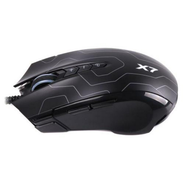 Миша A4Tech X89 Game Oscar Neon mouse Black, Optical, USB, 2400 dpi, Gaming X7, кабель 1,8 м (MAZE) - 4