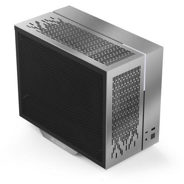 Корпус ALmordor Seiya 180 Matx Dark Silver, без БЖ, Mini Tower SFF, для Micro ATX / Mini ITX, 1xUSB 3.0, 1xType-C, макс. CPU - 165 мм / VGA - 350 мм / PSU - 180 мм, алюмінієвий, СРО - 240 мм (збоку) (ALS180MDS)