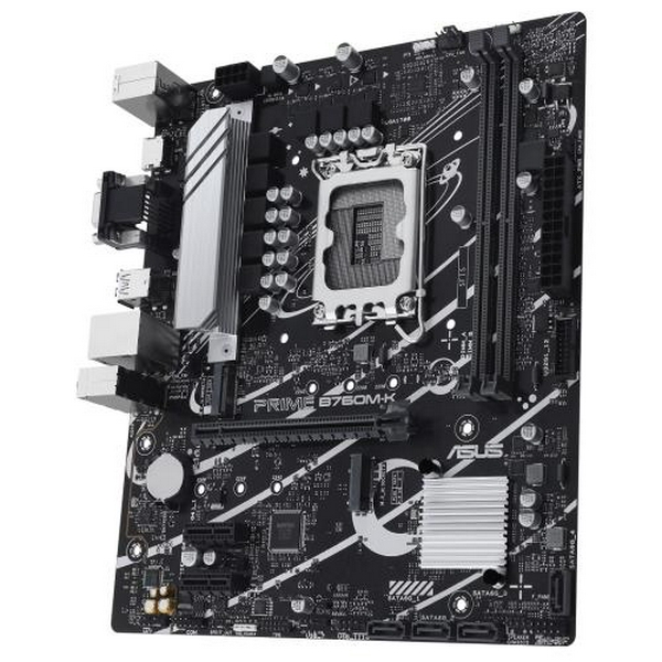 Материнська плата LGA1700, Asus PRIME B760M-K, B760, 2xDDR5, Int.Video(CPU), 4xSATA3, 2xM.2, 1xPCI-E 16x 4.0, 2xPCI-E 1x 4.0, Realtek 7.1, Realtek 2.5Gb, 5xUSB3.2/4xUSB2.0, VGA/HDMI, MicroATX - 4