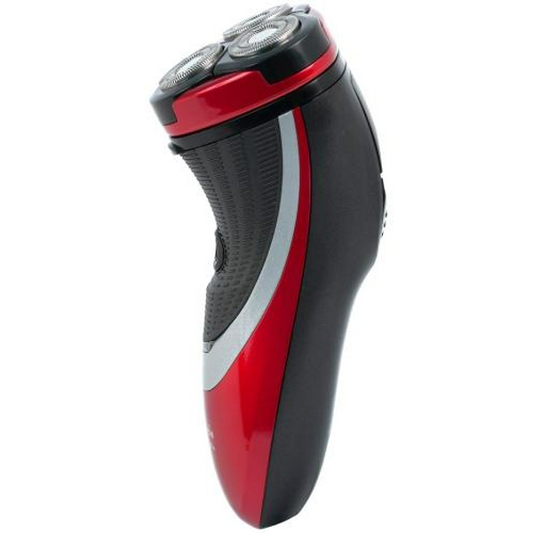 Електробритва Новий Харків НХ-8504 Фаворит+ Red, 3W, роторна, сухе гоління, 3 головки для гоління, подвійні леза, плаваюча конструкція ножів, повторение контуров лица, живлення мережа/акумулятор, індикатор роботи/включення, тример для скронь - 3