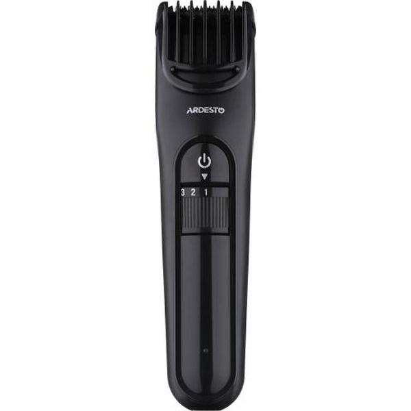 Машинка для стрижки Ardesto HC-Y10-B, Black, живлення акумулятор, кількість установок довжини 10 (1-10мм), 1 насадка, леза з нерж. сталі