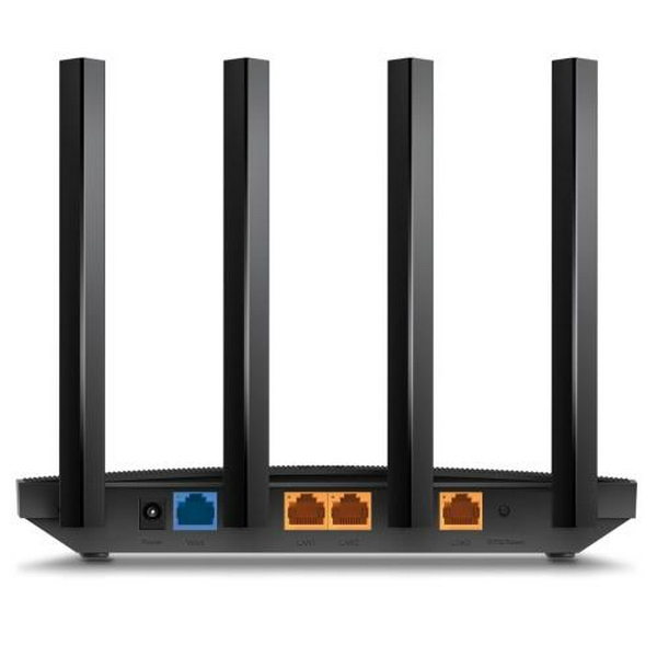 Роутер TP-LINK Archer AX12, Wi-Fi 6 802.11ax, до 1501 Mb/s, 2.4/5GHz, 3 LAN 10/100/1000 Mb/s, RJ45 10/100/1000Mb/s (GE), 4 зовнішні антени - 3