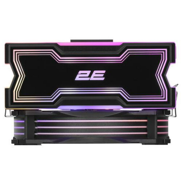 Кулер для процесора 2E Gaming Air Cool AC120D4TC-ARGB, алюміній, мідні теплові трубки, 1x120 мм ARGB PWM, для Intel 115x/1200/1366/1700, AMD AMx/FMx, до 180 Вт (2E-AC120D4TC-ARGB) - 3