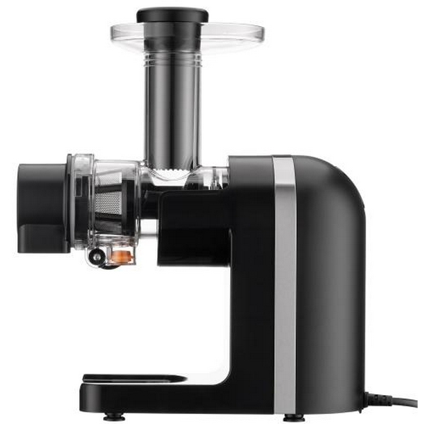 Соковитискач Ardesto JEG-1500S, Black, шнекова, 200Вт, повільне віджимання 90об/хв, ємність для соку 400мл, ємність для м'якоті 700мл, крапля-стоп, малошумний двигун, реверс, щіточка для очищення - 4