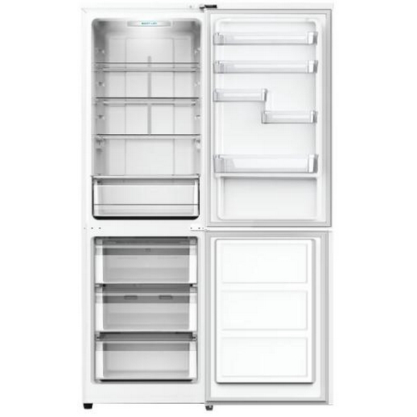 Холодильник Edler ED-489CBW, White, двокамерний, з нижньою мор. камерою, No Frost, загальний об'єм 337L, корисний об'єм 237L/100L, дисплей, електронне керівання, суперзаморожування, A+, режим "відпустка", 195x59.5x68.3см - 2