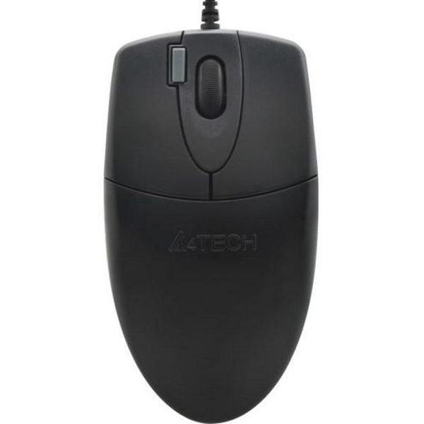 Миша A4Tech OP-620DS, Black, USB, оптична, 1000 dpi, 4 кнопки, безшумний клік, 1.5 м