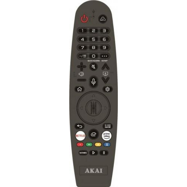 Телевізор 43" Akai AK43FHD22W, LED Full HD 1920x1080, 60 Гц, Smart TV, WebOS, голос, DVB-T2/C, 3xHDMI, 2xUSB, VESA 200x100 - 5