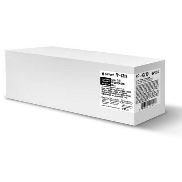 Картридж Canon 719, Black, LBP-6300/6650, MF5580/5840, 2100 стор, PrintPro (PP-C719)