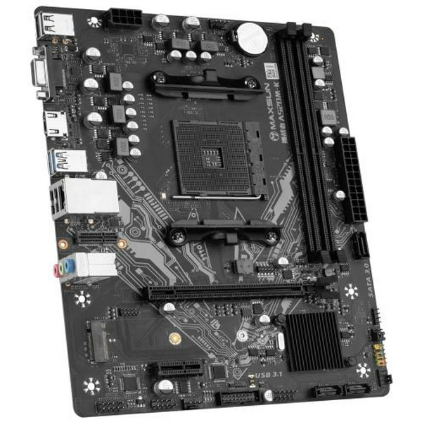 Мат.плата AM4 (A520) Maxsun Challenger A520M-K, A520, 2xDDR4, Int.Video(CPU), 3xSATA3, 1xM.2 4.0, PCI-E 16x 3.0, PCI-E 1x 3.0, ALC897, RTL8111H, 2xUSB3.2/4xUSB2.0, VGA/HDMI, Micro ATX (MS-Challenger A520M-K) - 3