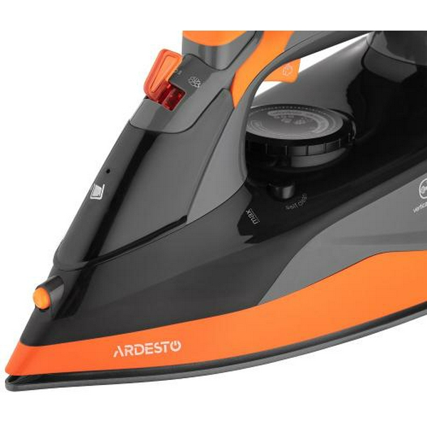 Праска Ardesto IR-C2233-GR, Black/Orange, 2200W, кераміка, паровий удар, резервур 340мл, захист від кальцинації, антикрапля, плавне регулювання потужності пари, автоматичне відключення - 6