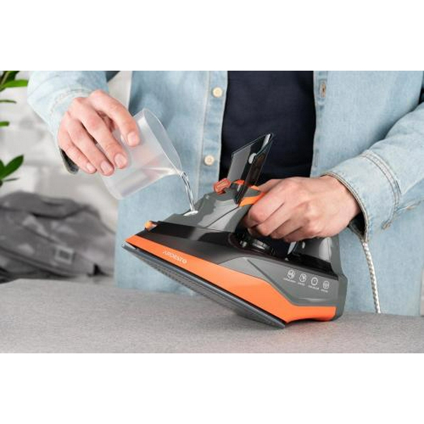 Праска Ardesto IR-C2233-GR, Black/Orange, 2200W, кераміка, паровий удар, резервур 340мл, захист від кальцинації, антикрапля, плавне регулювання потужності пари, автоматичне відключення - 9