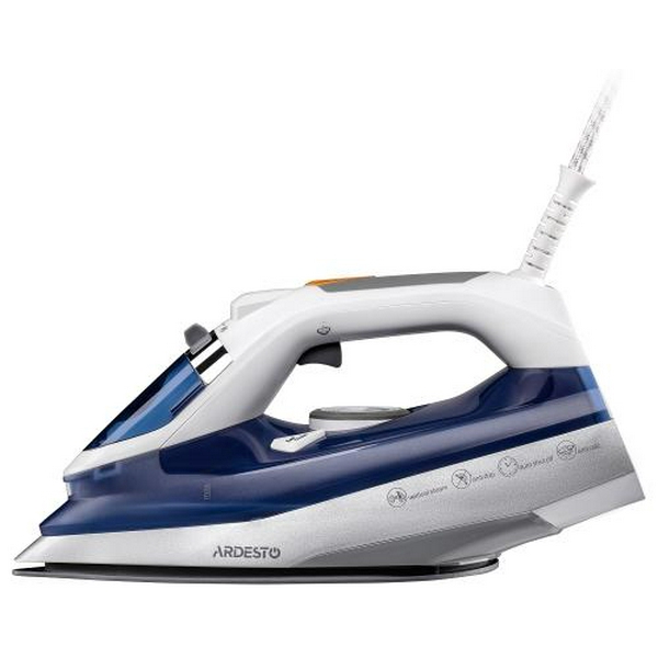 Праска Ardesto IR-C2232-BL, White/Blue, 2200W, кераміка, паровий удар, постійний пар 35г/хв, резервур 320мл, вертикальне відпарювання, захист від кальцинації, антикрапля, плавне регулювання потужності пари, автоматичне відключення - 3