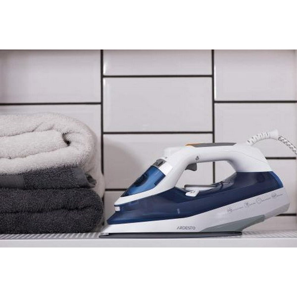 Праска Ardesto IR-C2232-BL, White/Blue, 2200W, кераміка, паровий удар, постійний пар 35г/хв, резервур 320мл, вертикальне відпарювання, захист від кальцинації, антикрапля, плавне регулювання потужності пари, автоматичне відключення - 9