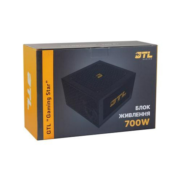 Блок живлення 700 Вт, GTL Gaming Star, Black, 120 мм, 3xMolex / 6xSATA / 3x6+2-pin / 2x4+4-pin / 1x20+4-pin, захист SCP / OCP / OVP / UVP (GTLGS700BK) - 5