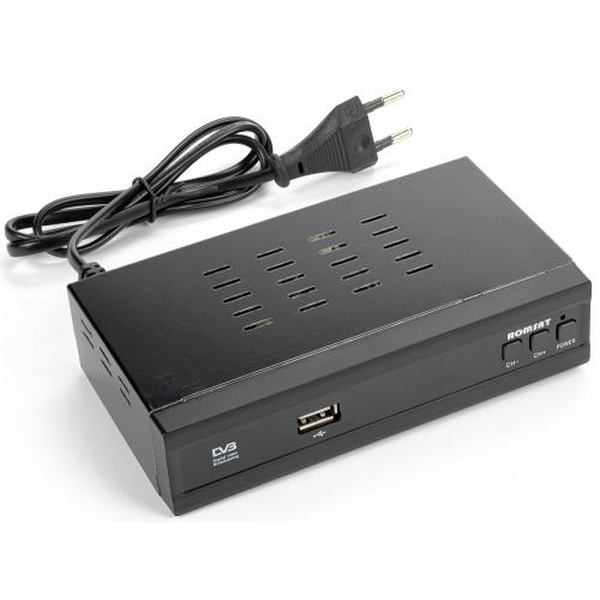 TV-тюнер зовнішній автономний Romsat T7085HD Black, DVB-T2, PVR, HDMI, USB - 3