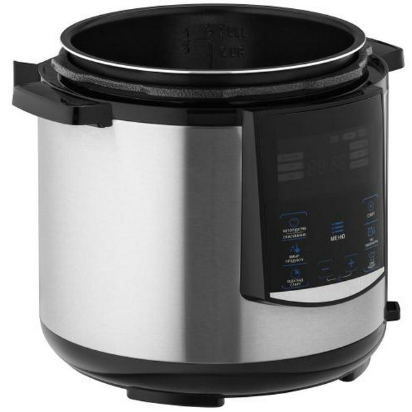 Мультиварка-скороварка Ardesto MPC-P226, Silver, 900W, 6л, 22 програми, керування сенсорне, дисплей, регулювання температури, таймер, регулювання температури, книга рецептів - 3