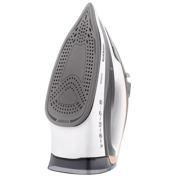 Праска Ardesto IR-B2245-E, White/Grey, 2400W, кераміка, паровий удар, резервур 400мл, вертикальне відпарювання, захист від кальцинації, антикрапля, плавне регулювання потужності пари, автоматичне відключення - 3